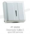 Dispensador toallas Z, epoxi 600 servicios PT 20293 Dispensador toallas Z, epoxi 600 servicios PT 20293