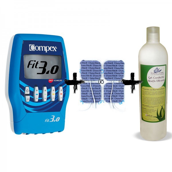 Electroestimulador Compex Fit 3.0 + Electrodos de REGALO + Gel Kinefis Ultrasón de REGALO