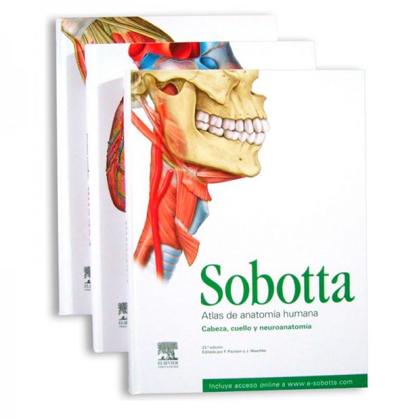 Sobotta. Atlas de anatomía humana, 3 vols. + acceso online