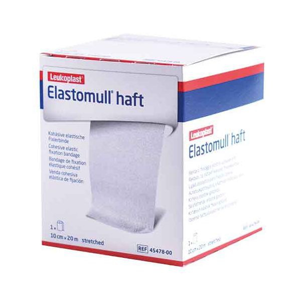 Elastomull Haft 10 cm x 20 metros: Venda elástica cohesiva de gasa