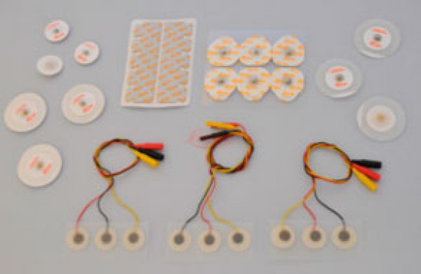 Pack de 600 electrodos para ECG, foam 32 x 40 mm. 20 sobres de 30 uds.