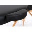Camilla plegable de madera Kinefis Supreme Oval Vip 3 - (Color Negro)