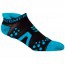 ÚLTIMAS TALLAS - Compressport Pro Racing Socks V2 Run Low Cut - Calcetines Ultratécnico Bajo - Color Negro-Azul - Talla T1 (34-36 cm)
