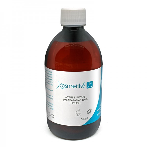 Aceite Especial Embarazadas 100 % Natural Kosmetiké Profesional 500 cc: Cicatrizante, Antiestrías y Suavizante para la Piel