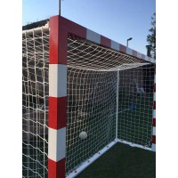 Juego de Porterías Fútbol-Sala y Balonmano Metálicas Trasladables