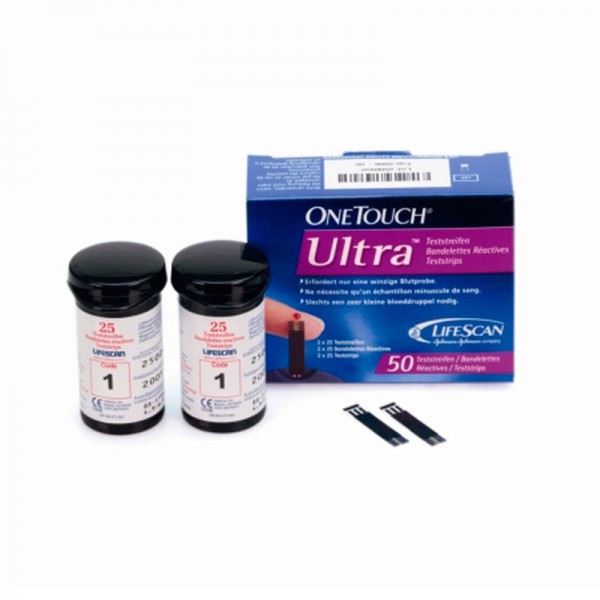 LIQUIDACIÓN ULTIMAS UNIDADES - Recambios de tiras de reacción para Glucómetro One Touch UltraEasy (LifeScan) (caja de 50 unidades)