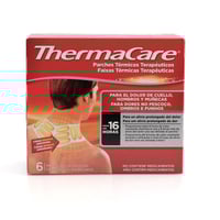 Thermacare cuello y hombro: parches térmicos terapéuticos para el dolor de cuello, hombro y muñeca (seis unidades)