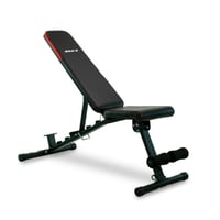 Banco de musculación de uso doméstico: BH Fitness Weight Bench G312 con estructura de acero resistente