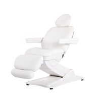 Sillón eléctrico de estética Gir: cuatro motores, función Antigravity, seis memorias y tapizado PU blanco Sillón eléctrico de estética Gir: cuatro motores, función Antigravity, seis memorias y tapizado PU blanco