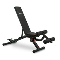 Banco de musculación ajustable para uso doméstico: BH Fitness Adjustable Weight Bench G322 con un diseño compacto y acolchado ergonómico