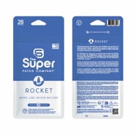 ROCKET Super Patch - Paquete de 28 parches: Estimulación vibrotáctil que puede aumentar el rendimiento y mejorar la satisfacción en el bienestar general