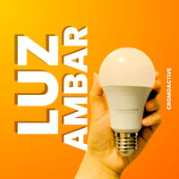 Bombilla luz ámbar 420 lúmenes sin flicker: 0% luz azul para descanso