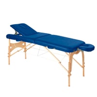 Camilla Ecopostural con tensores madera: Con patas reiki y altura regulable (70 x 186 cm)