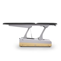 Camilla eléctrica SWOP 2L Starter Massage: multidisciplinar, tapizado sin costuras, motor para regular altura y ruedas escamoteables... Todoterreno y polivalente