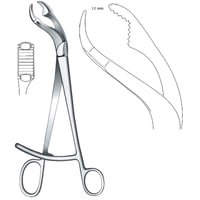 Pinza de sujeción para hueso Verbrugge  27 cm / 11