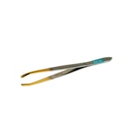 Pinza depilar profesional punta dorada