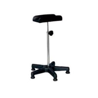 Soporte de pierna sin articulación: para extracciones de sangre, regulable en altura y peana PVC