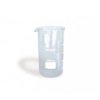 Vaso cristal graduado forma alta 1000 c.c. con pico