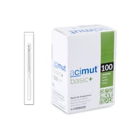 Aguja de Acupuntura - Tipo Chino con Mango de Plata Con Cabeza y Sin Guía (Acimut Basic+): La mejor relación calidad - precio del mercado