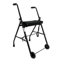 Andador Adultos COMFORT con 2 Ruedas y con Asiento Viscoelástico Color Negro
