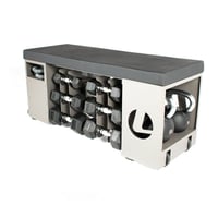 Banco funcional fitness O'Live: almacenaje de material y entrenamiento muscular en un solo dispositivo