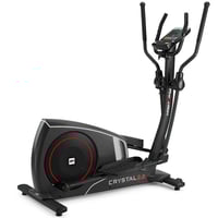 Bicicleta elíptica Crystal 2.0 BH Fitness con pantalla LCD: fácil acceso, diseño moderno y volante trasero