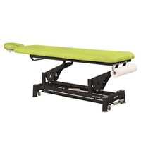 Camilla eléctrica Ecopostural: un cuerpo con estructura de biela negra y cabezal T43 (70 x 188 cm)