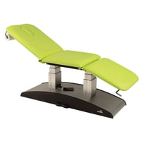 Camilla eléctrica Ecopostural: Elevación vertical mediante mando de pie, dos columnas y tres cuerpos (62x198 cm)