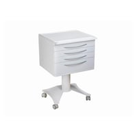 Carrito móvil con ruedas: contiene cuatro cajones y encimera cerámica