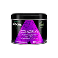 Colágeno Hidrolizado con Ácido Hialurónico, Coenzima Q10, Zinc y Vitaminas Aldous (120 cápsulas)