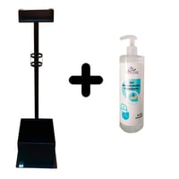 Dispensador higiénico vertical con papelera, soporte de gel y mascarillas + gel hidroalcohólico de regalo (500ml)