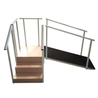 Escalera con tres escalones para rehabilitación (con o sin rampa)