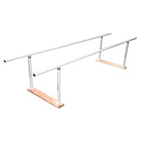 Juego de paralelas para ejercicios de marcha: plegables y regulables en altura tres metros