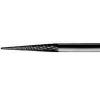 Fresa fabricada en carburo de Tungsteno 1521: Abrasión Media-Fina. Ideal para la finalización del desbastado de uñas