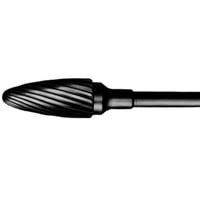 Fresa fabricada en carburo de Tungsteno 1548: Abrasión Media-Fina. Ideal para la finalización del desbastado de uñas