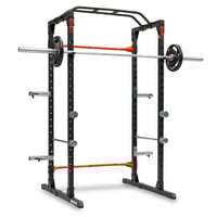 Power Cage con polea BH Fitness: soporte para pierna, polea alta y baja y soporte para almacenar discos