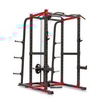 Pulley Cage BH Fitness: jaula multiejercicio con polea integrada, barra de dominadas y topes de seguridad