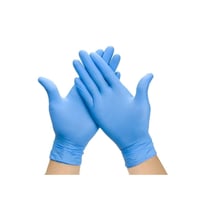 Guantes de nitrilo ambidiestro, sin polvo, de uso dual en color azul: con Certificación EN455-4 y EN374-5 (Caja de 100 unidades) Guantes de nitrilo ambidiestro, sin polvo, de uso dual en color azul: con Certificación EN455-4 y EN374-5 (Caja de 100 unidades)