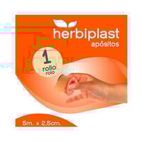 Herbiplast esparadrapo tela 5metros x 2,5 centímetros