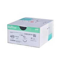 Hilos de sutura no absorbible de poliamida monofilar Dafilon (Caja de 36 unidades - Varias medidas)