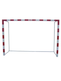 Juego de Porterias Fútbol-Sala y Balonmano de Aluminio Trasladables 80x80mm con Base de Tubo Redondo