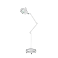 Lámpara Lupa LED de Luz Fría Mega+ con cinco aumentos (base rodable)