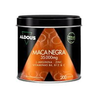 Maca negra con L-Arginina, Zinc y Vitaminas Aldous (200 capsulas)