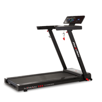 Cinta de correr Nyman Ultra-plegable BH Fitness: con hasta 16 Km/h y una superficie de carrera de 45 cm