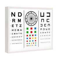 Optotipo para revisiones oftalmológicas para adultos