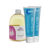Pack Masaje Kinefis Relax: 2cremas Kinefis Evolution + Aceite de lavanda Kinefis: Gran efecto calmante, relajante y refrescante
