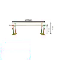 Paralelas infantiles plegables y regulables: Altura de dos metros