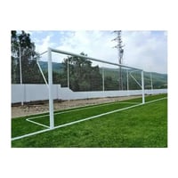 Juego de porterías de aluminio fútbol 7 - 90 mm fijas