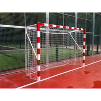 Juego de Porterías Fútbol-Sala y Balonmano Metálicas fijas 80x80