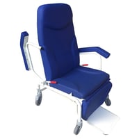 Sillón ergonómico clínico geriátrico Eco Kinefis Sincro-Móvil: acompañamiento y descanso con articulación sincronizada, rodable